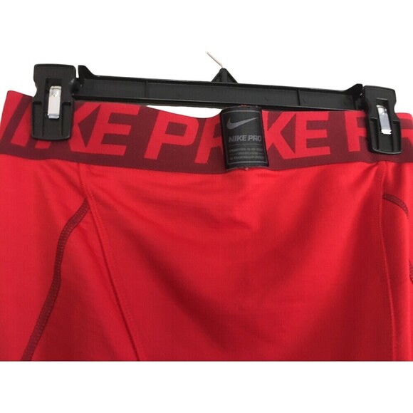Nike Pro Compression Pants Women's Medium Red Hyper Warm Football - Picture 6 of 8